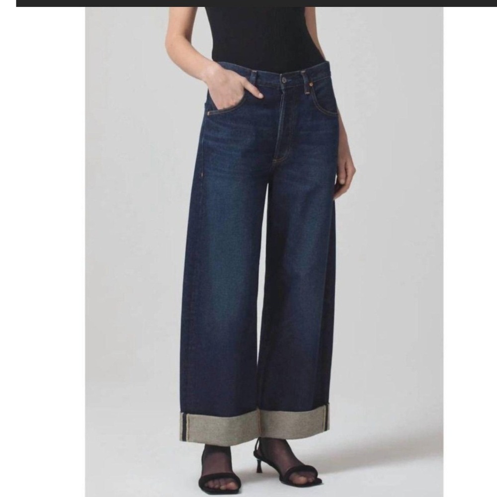 Citizens of Humanity Ayla Baggy Cuffed Jean Wide Leg Bandit Wash- Size 26